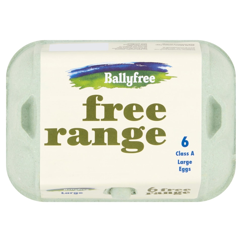 Ballyfree Free Range Eggs Large 6 Pack