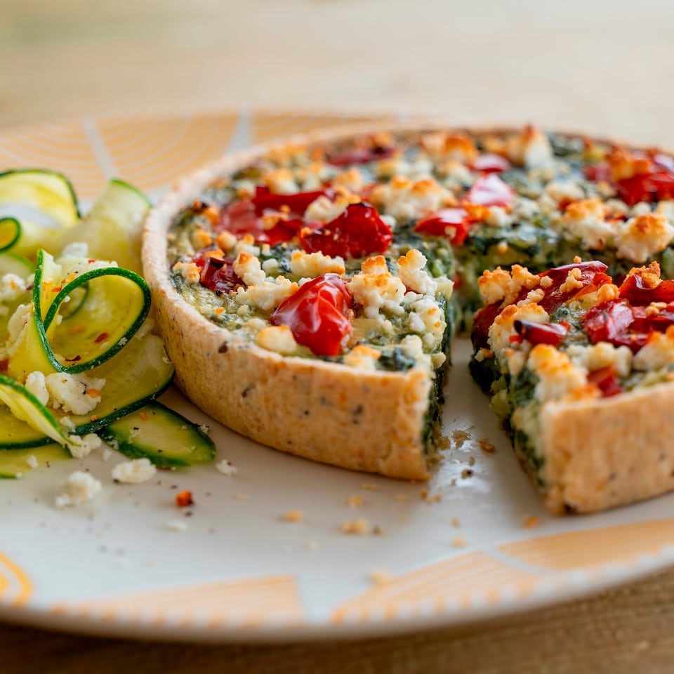 image 1 of Higgidy Spinach Feta Red Pepper Quiche 400G
