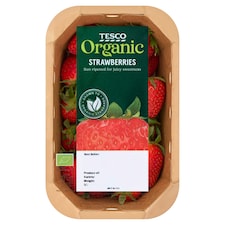 Tesco Organic Strawberries 227G