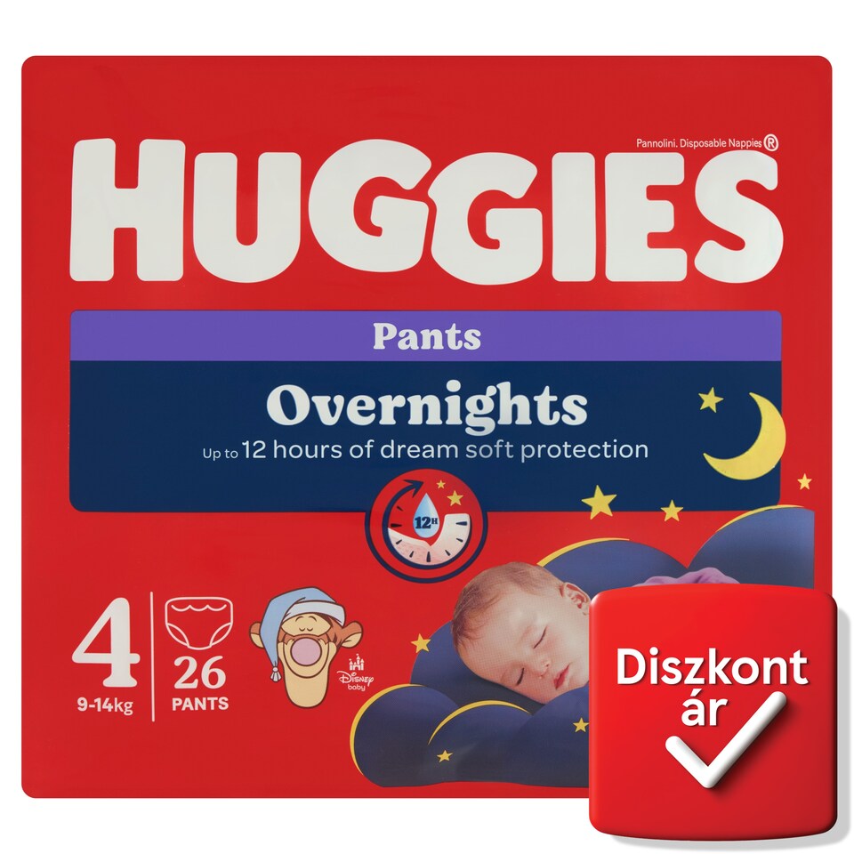 image 1 of Huggies Overnights Pants, Size: 4, 9-14 kg 26 pcs