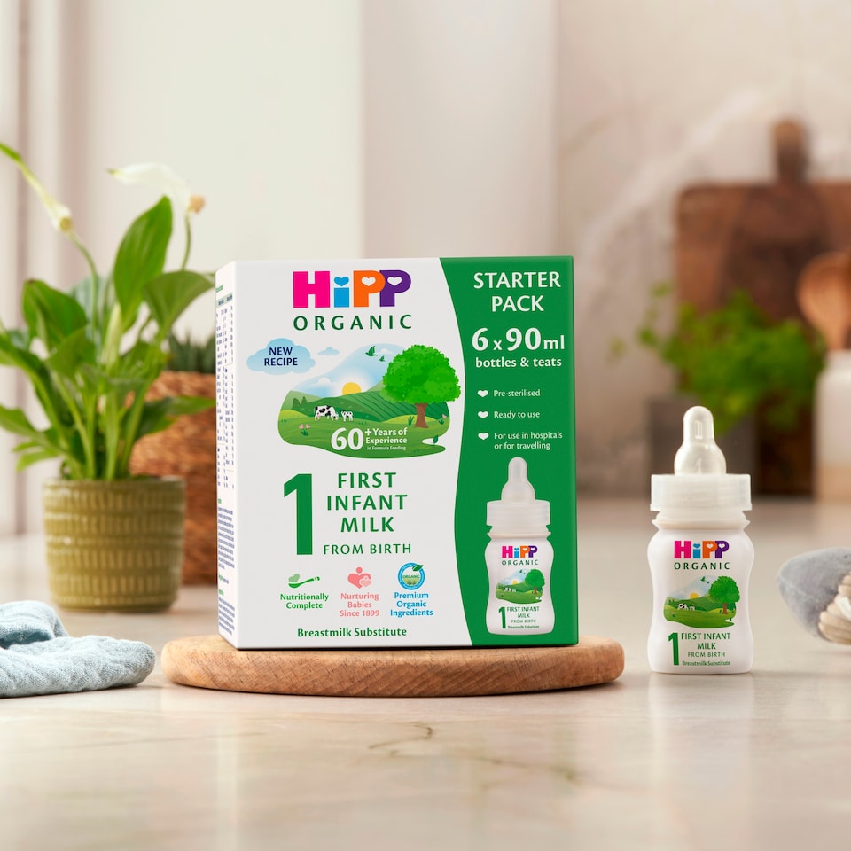 image 1 of Hipp Organic 1 First Infant Baby Milk Ready To Eat 6X90ml