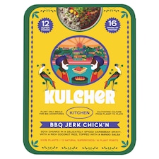 Kulcher Kitchen BBQ Jerk Chick’n with Coconut Rice and Mango Salsa 360g