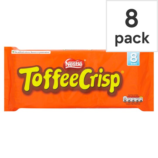 Toffee Crisp 8 Pack 304G Tesco Groceries