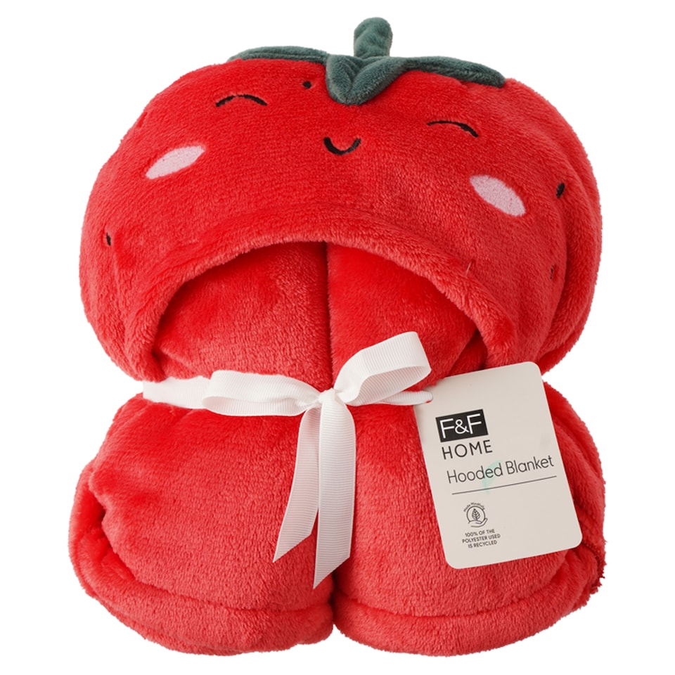 F&F Home Strawberry Hooded Blanket