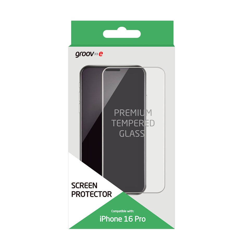 GROOV-E IPHONE 16 PRO SCREEN PROTECTOR