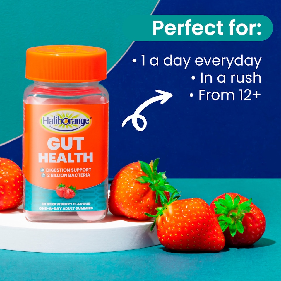 image 1 of Haliborange Gut Health Strawberry Flavoured Adult X30