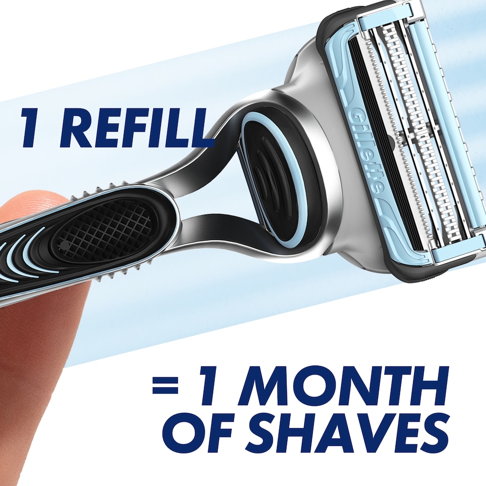 image 1 of Gillette SkinGuard Sensitive Men's Razor Blades Refills 4 Pack
