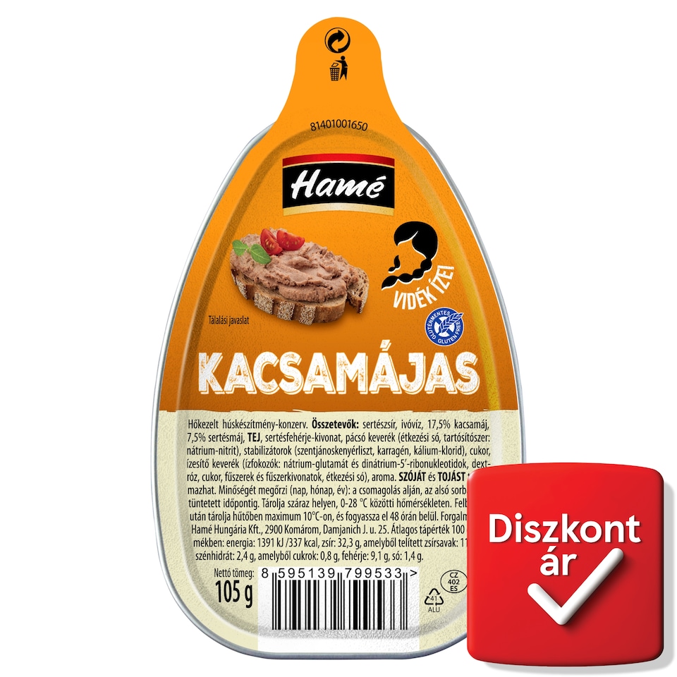 Hamé kacsamájas 105 g