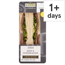 Tesco Beef & Horseradish Sandwich