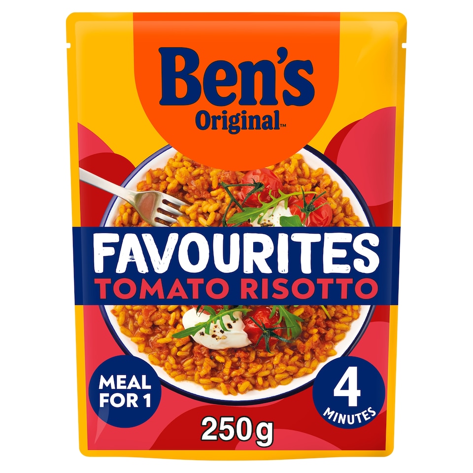 image 1 of Bens Original Favourites Risotto Tomato and Italian Style Herbs Microwave Rice Meal 250g