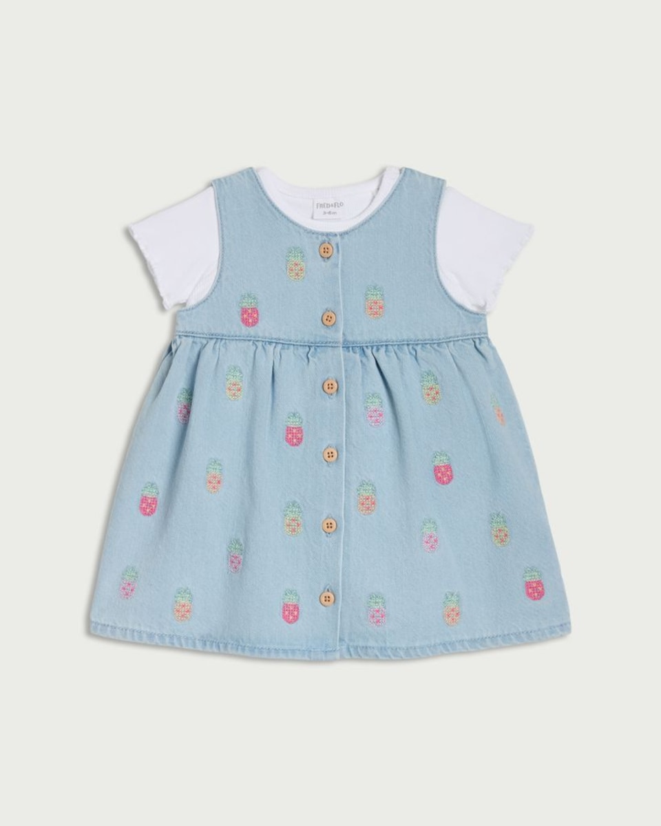 image 1 of F&F Baby 2-Piece Cotton Rich Set in Blue