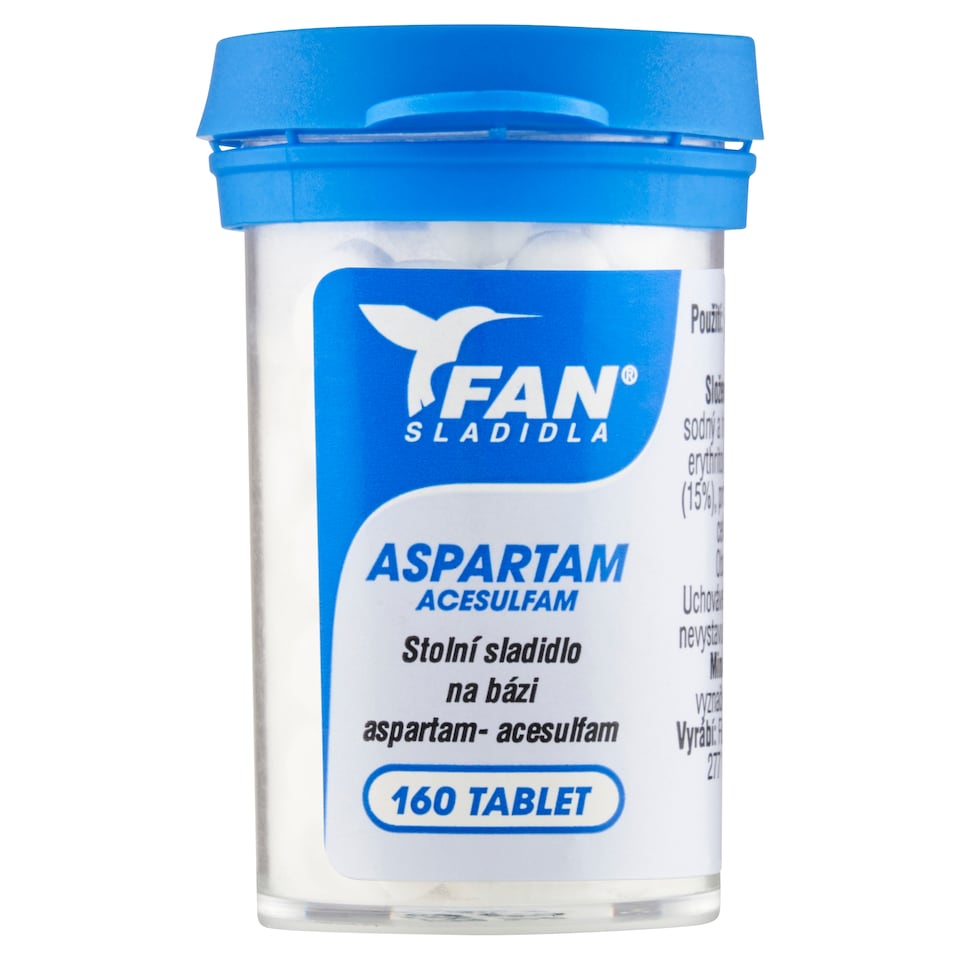 image 1 of FAN Sladidla Aspartame Acesulfame Table Sweetener 160 Tablets 10g