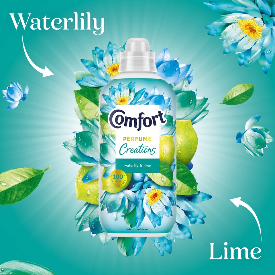image 1 of Comfort Creations Waterlily & Lime Fabric Conditioner 48 W 1440ml