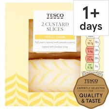Tesco Custard Slices 2 Pack