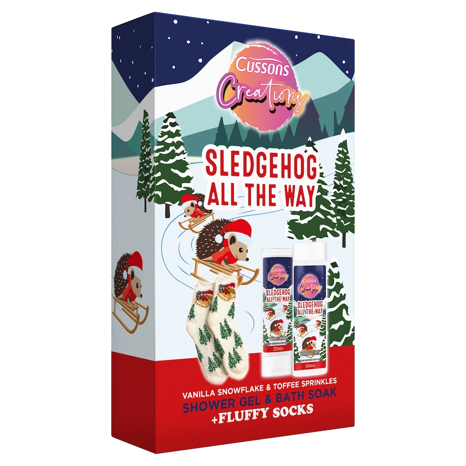 Cussons Creations Sledgehog All The Way Socks Gift Sets