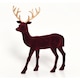 image 1 of Tesco Flocked Stag Burgundy Christmas Room Decoration