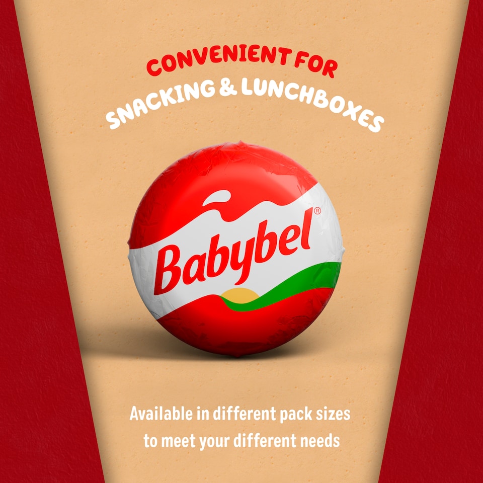 image 1 of Mini Babybel Original Cheese Snacks 10X20g 200G