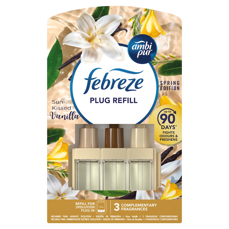 image 1 of Febreze Plug Refill Sun-Kissed Vanilla 20ml