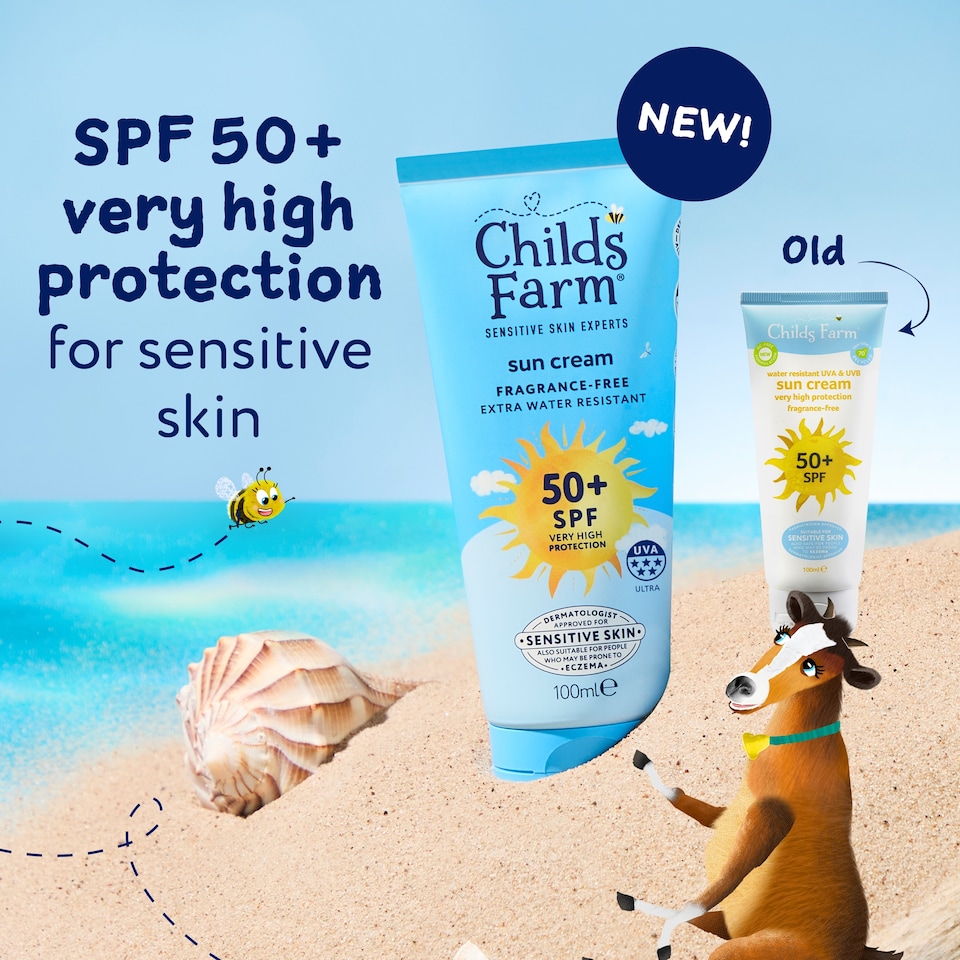 image 1 of Childs Farm SPF50 Sun Cream Fragrance Free 100ml