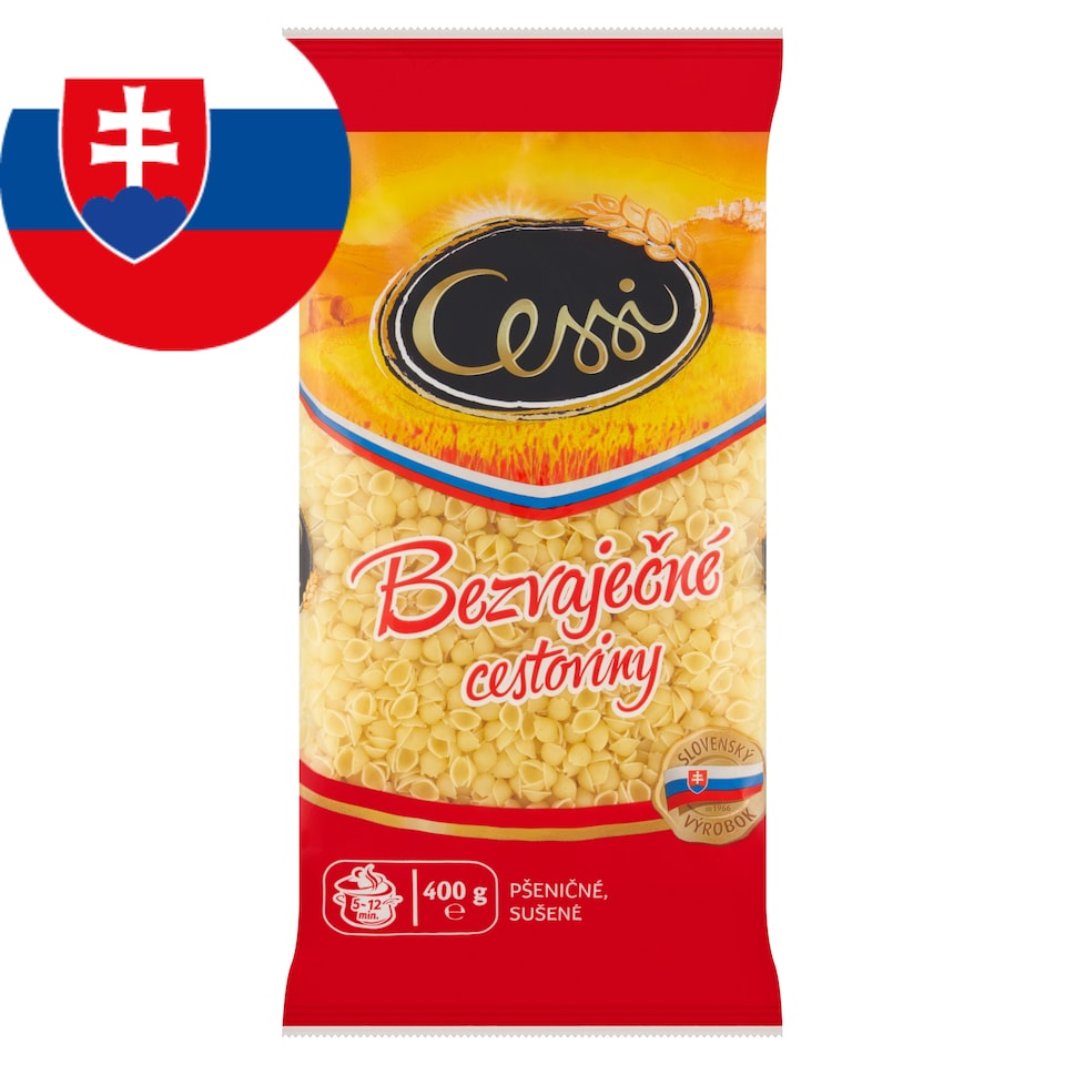 Cessi Bezvaječné cestoviny mušle malé 400 g