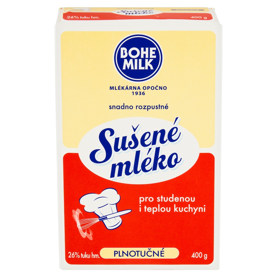 obrázok 1 z Bohemilk Sušené mlieko plnotučné 400 g