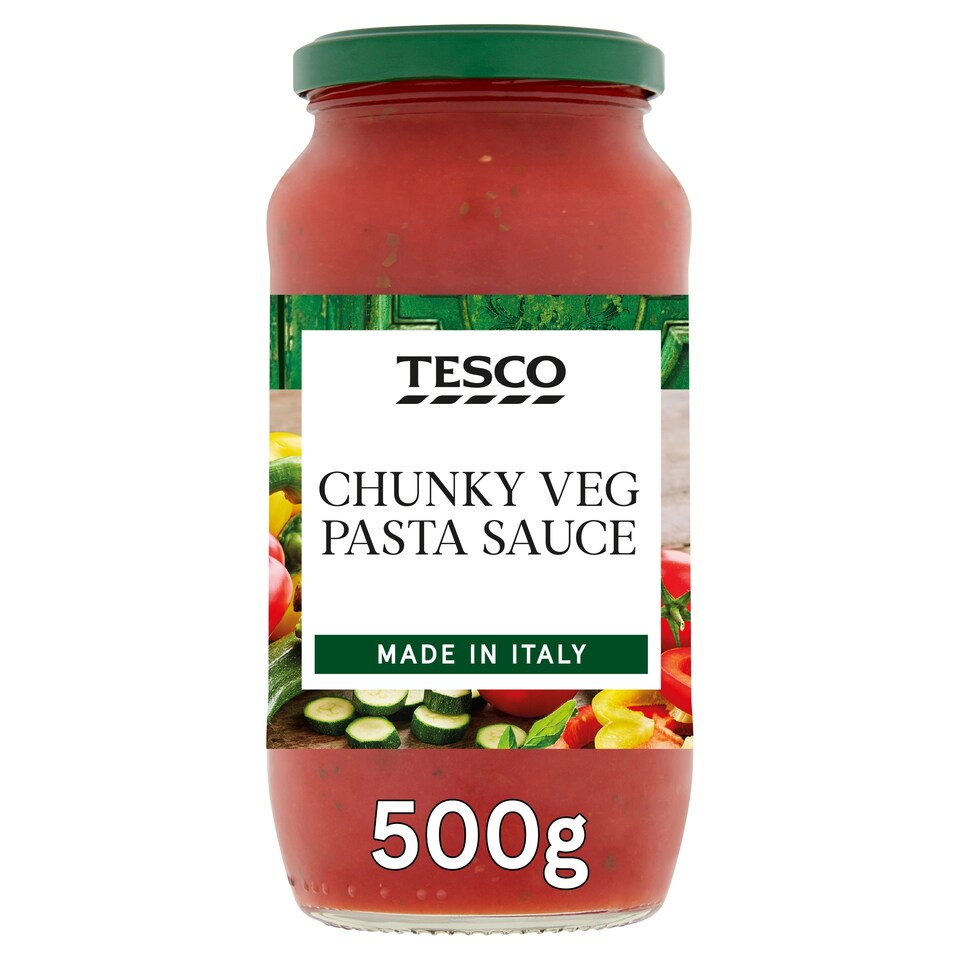 Tesco Chunky Vegetable Pasta Sauce 500G