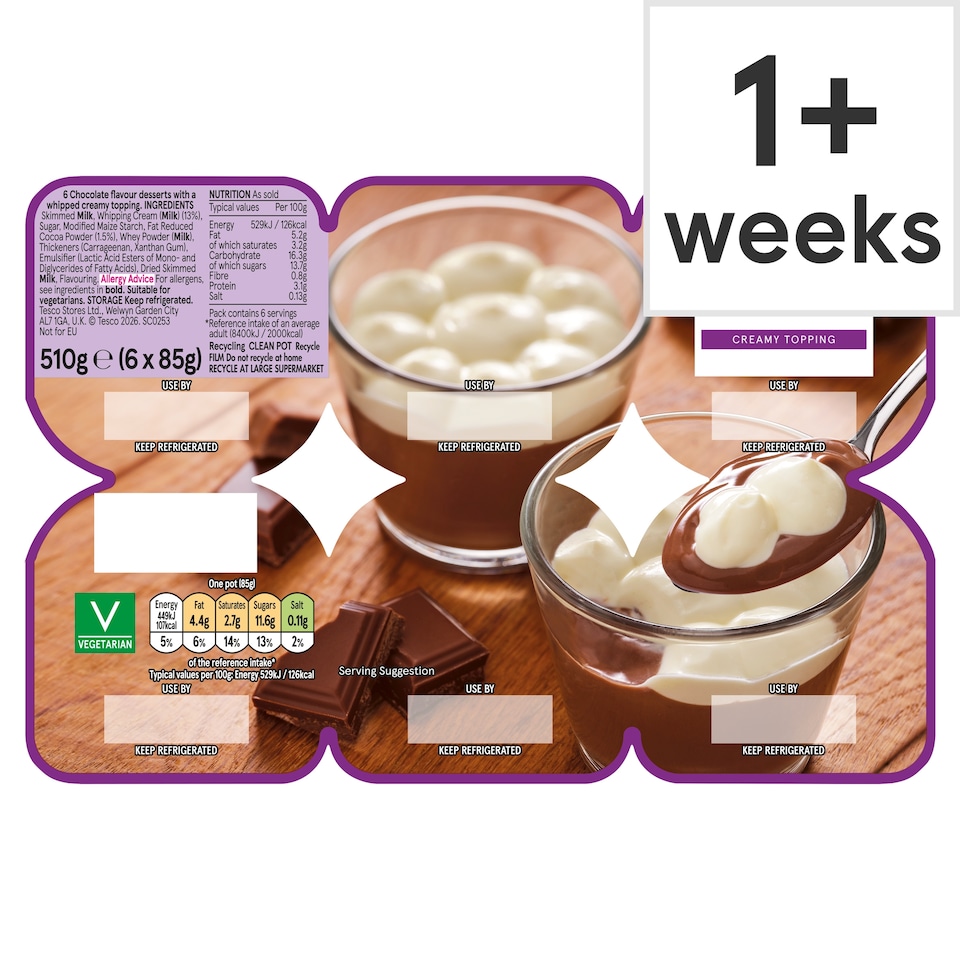 Tesco Chocolate Supremes 6 x 85g
