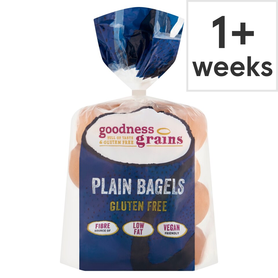 Goodness Grains Gluten Free Plain Bagels 280G