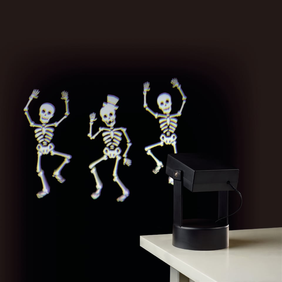 image 1 of Tesco Halloween Dancing Skeletons Projector Light