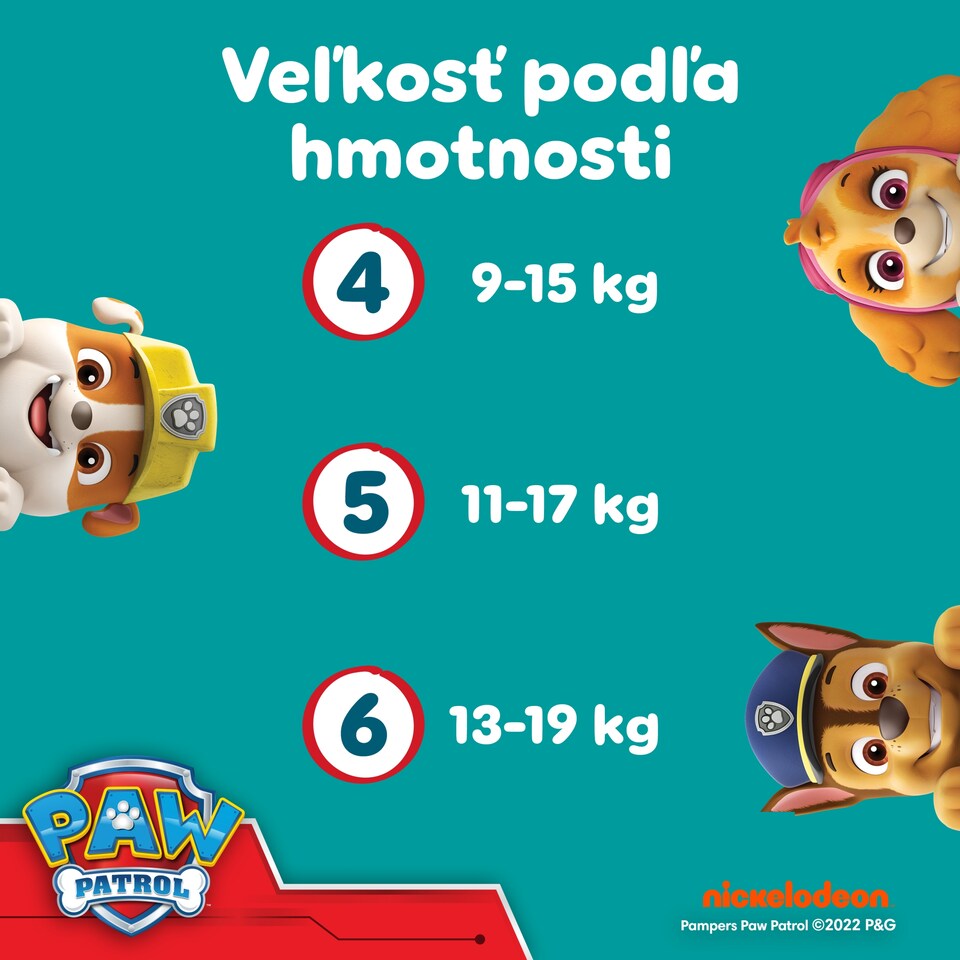 image 1 of Pampers Active Baby Nappy Pants Paw Patrol Edition Size 6, 60 Nappies, 13kg+