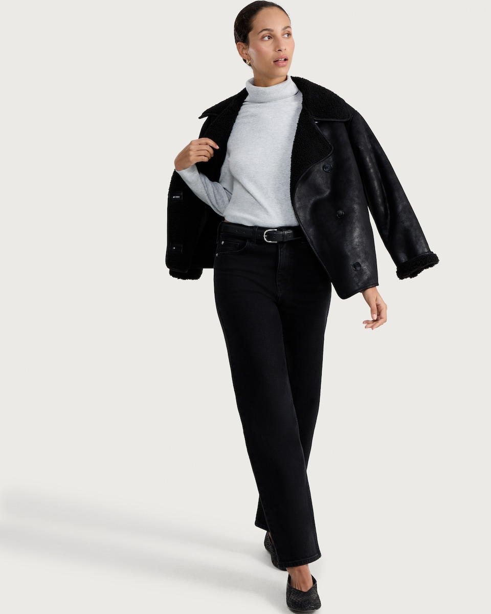 image 1 of F&F Knitted Roll Neck Jumper in Silver