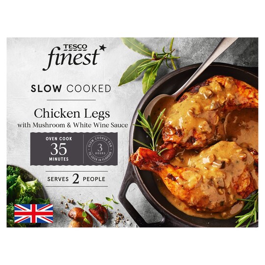 Tesco Finest Slow Cooked Chicken Legs 635G Tesco Groceries