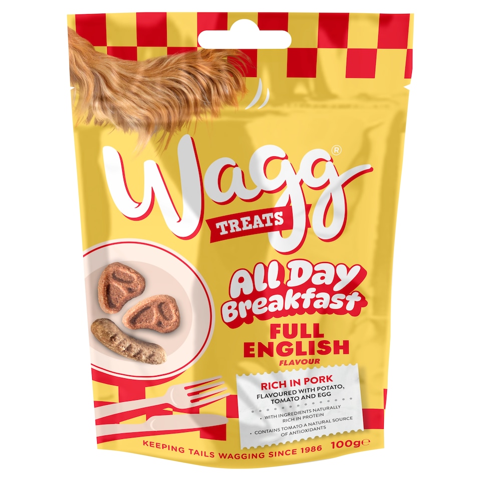 image 1 of Wagg Dog Food Full English Breakfast Pork Treats 100g