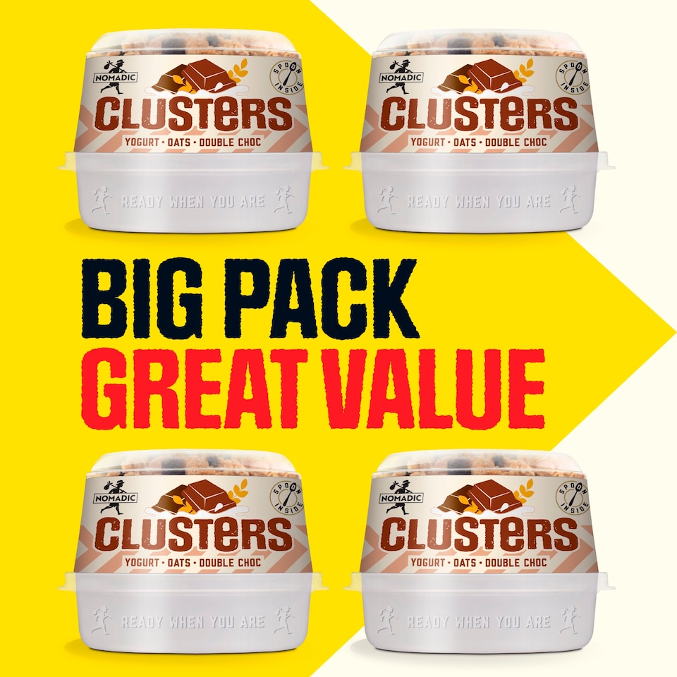 image 1 of Nomadic Yoghurt And Oat Clusters Chocolate 3 X 169G