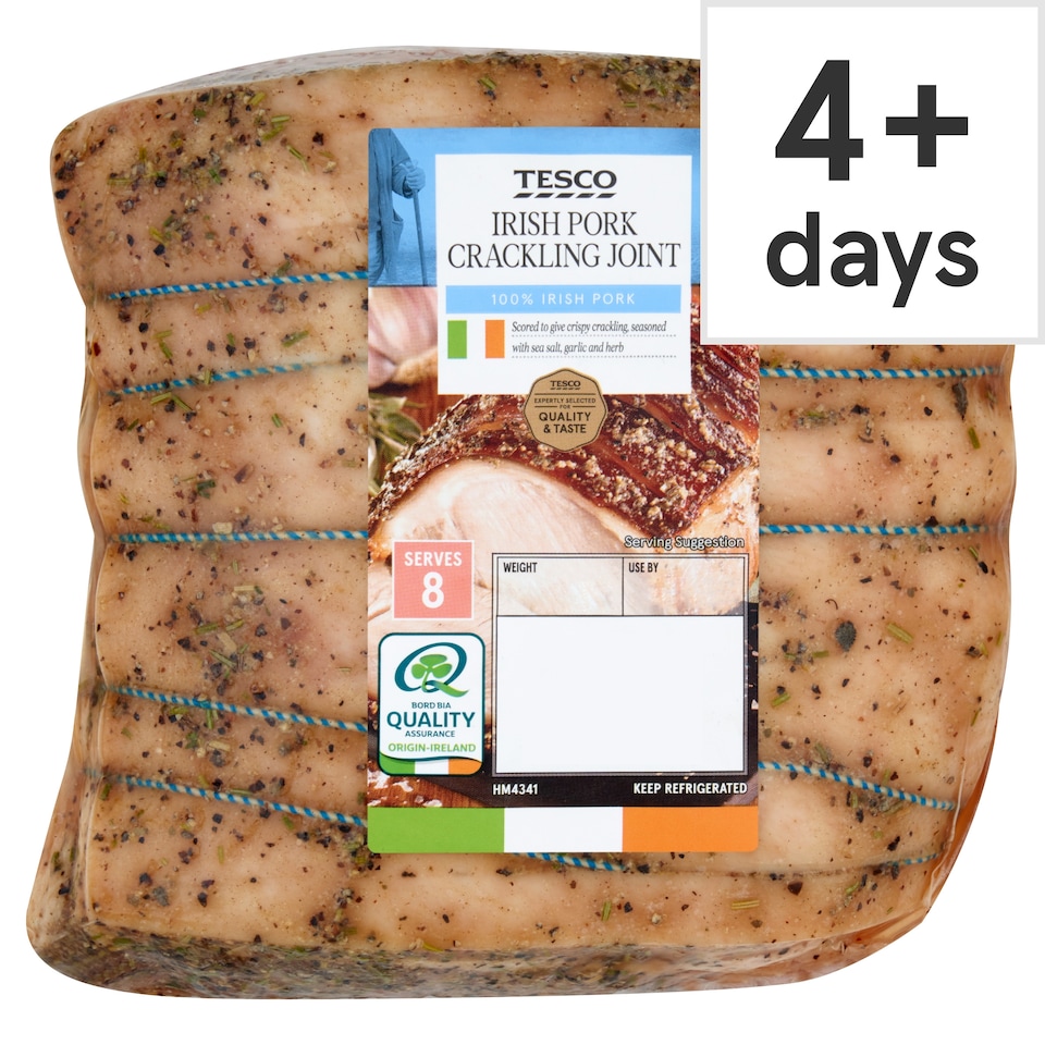 Tesco Irish Pork Crackling Joint 1.6kg