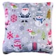 image 2 of Microflannel & Sherpa Blanket and Cushion Set Snow