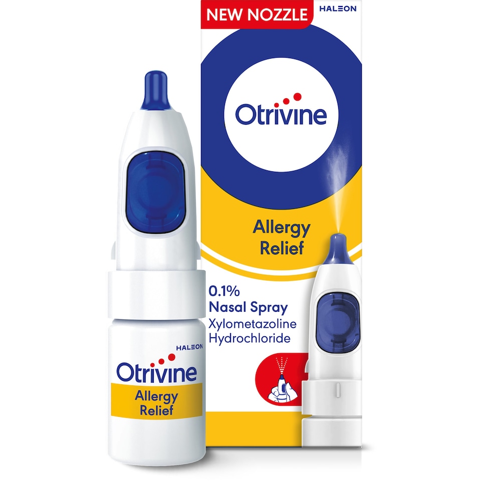 Otrivine Allergy Relief 0.1 Nasal Spray 10ml Tesco Groceries