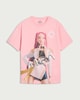 image 4 of K-Pop Demon Hunters Pure Cotton Mira Print T-Shirt in Pink