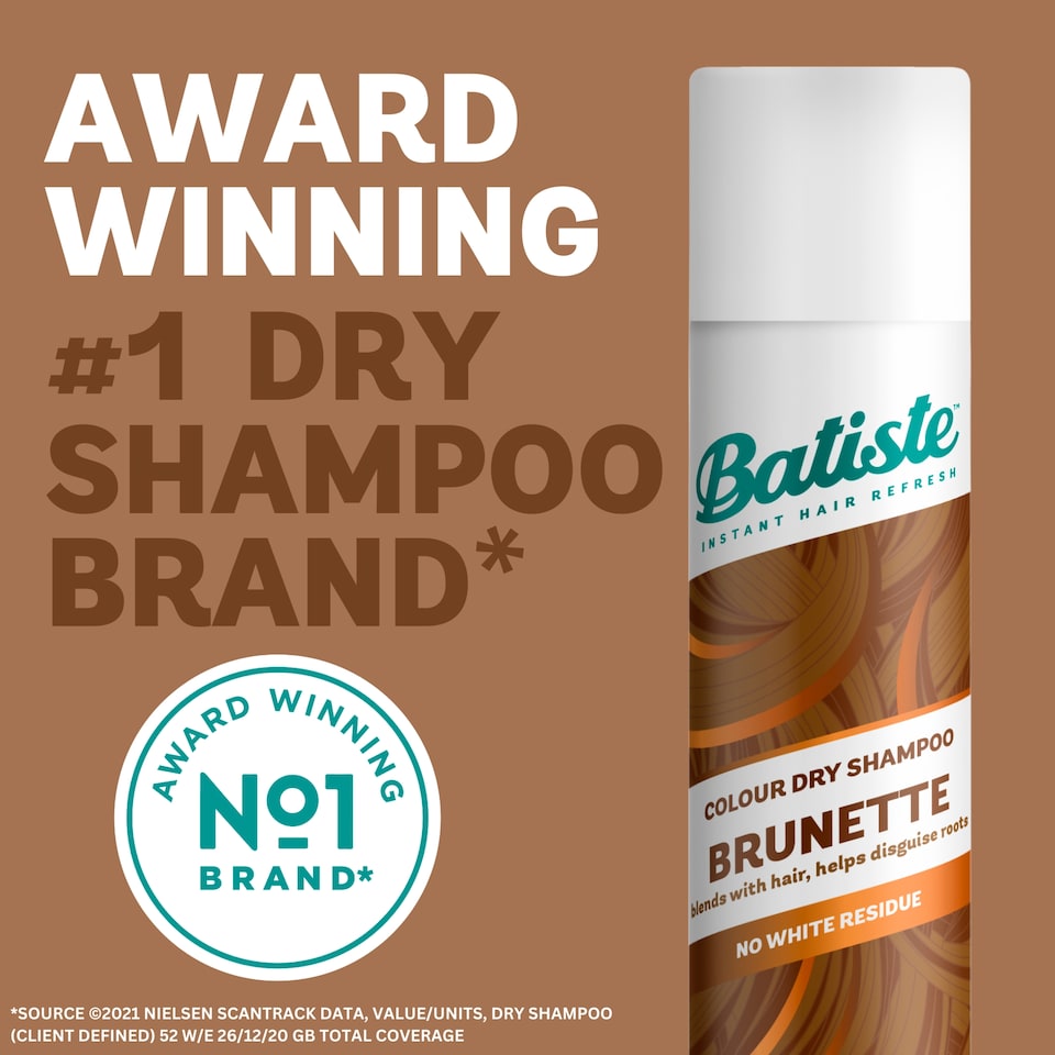 image 1 of Batiste Dry Shampoo Medium And Brunette 200Ml