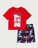 image 1 of Marvel Spider-Man Spidey Pyjama Shorts Set in Red