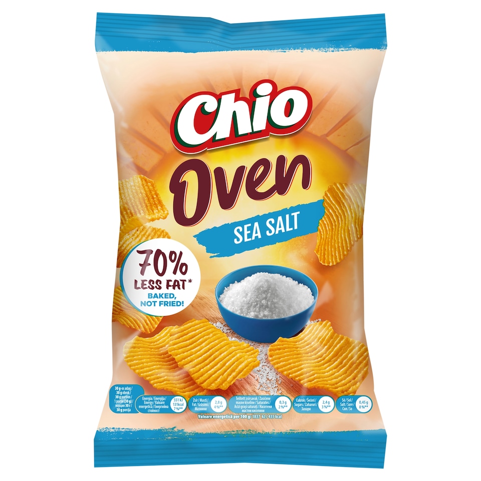 Chio Oven kemencében sütött tengeri sós ízű burgonyachips 50 g