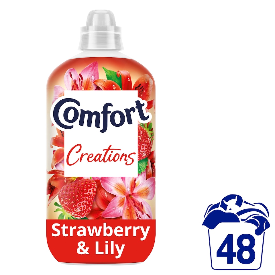 image 1 of Comfort Creations Strawberry & Lily Fabric Conditioner 48W 1440ml