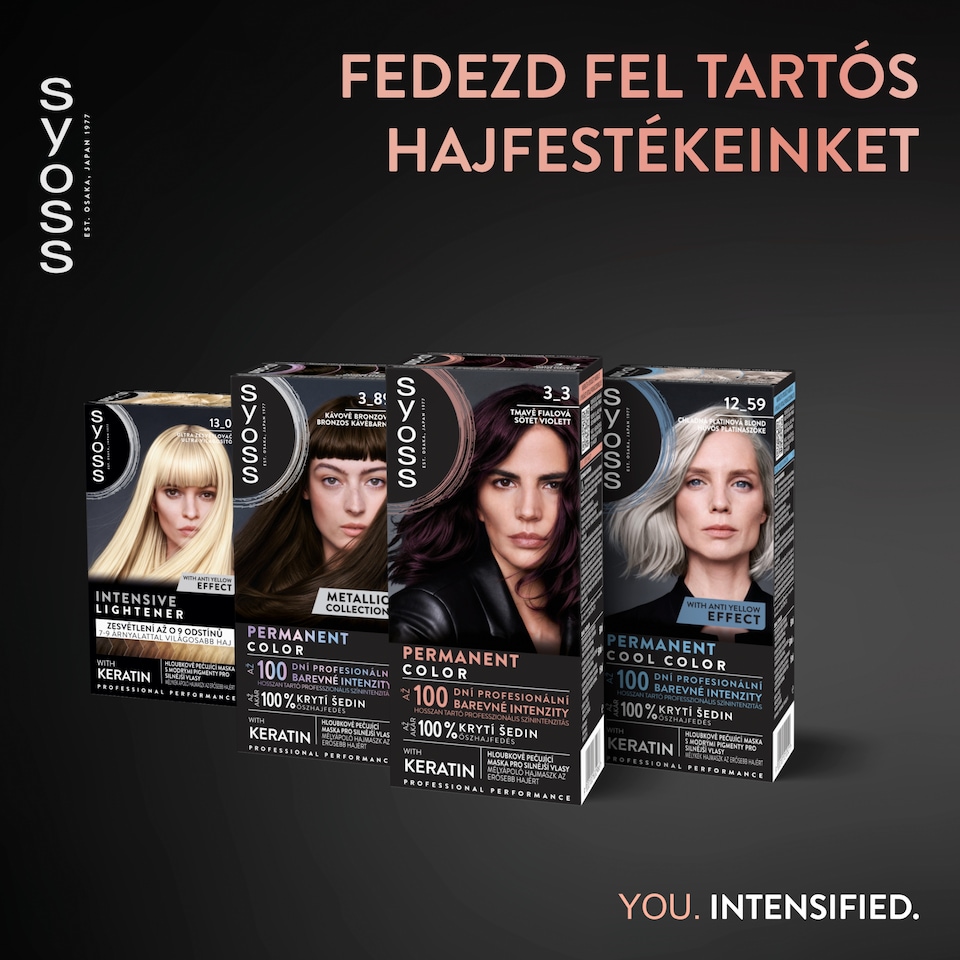 Syoss Color tartós hajfesték 3-3 sötét violett  1. kép