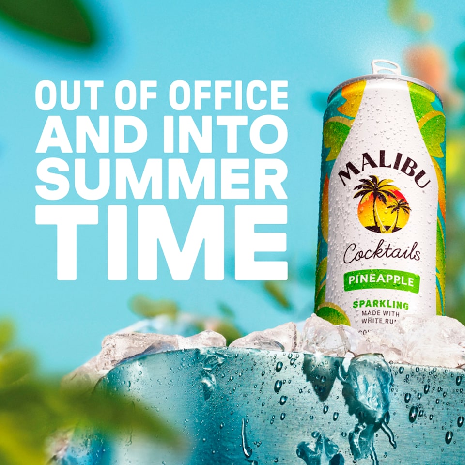 image 1 of Malibu Pineapple & Coconut Cocktail 6x250ml