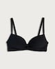 image 4 of F&F Contour Twist Front Bikini Top in Black