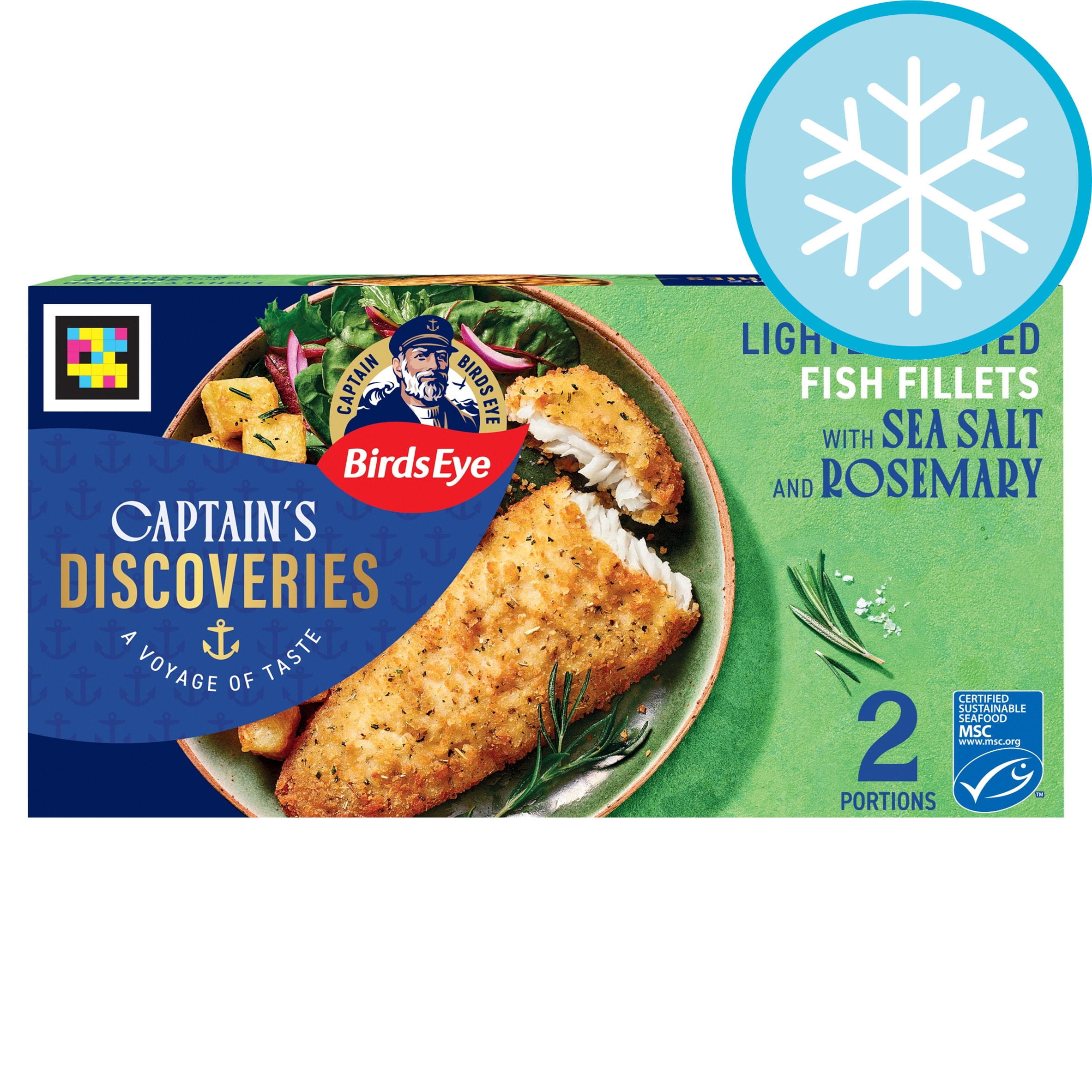 Birds Eye Captain's Discoveries Lightly Dusted Fish Fillets with Sea Salt & Rosemary 280g