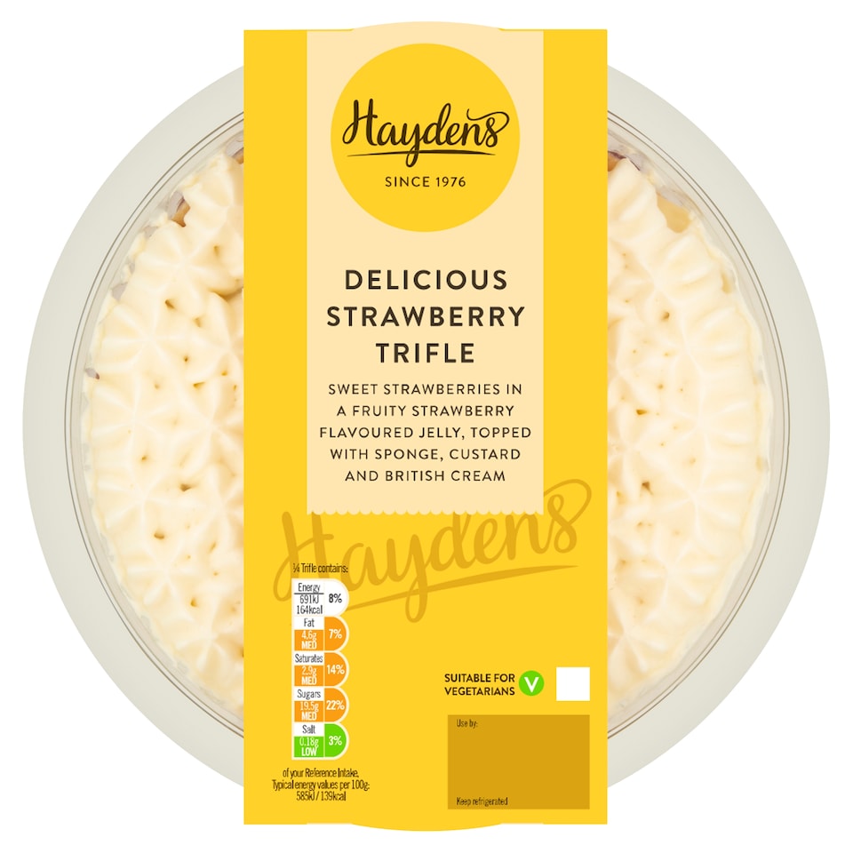 Hayden's Strawberry Trifle Dessert 472g
