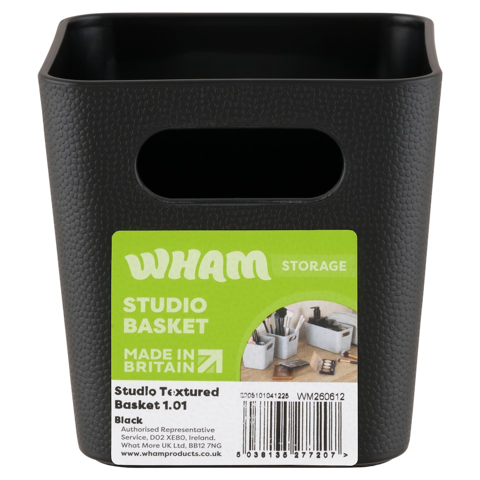 image 1 of Wham Studio Black Storage Basket 1.01