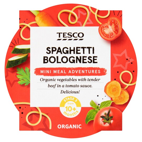 Tesco Spaghetti Bolognese Baby Tray 190G