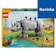 obrázok 1 z LEGO Creator 3 v 1 31171 Divoké zvieratá: Majestátny nosorožec s vtákmi